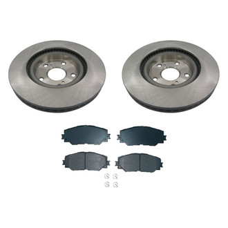 bproauto® - Front Brake Kit with Semi-Metallic Pads