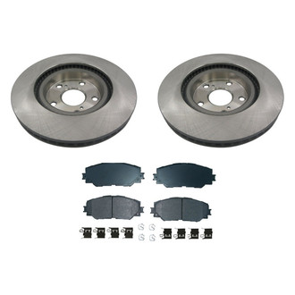 bproauto® - Front Brake Kit with Semi-Metallic Pads