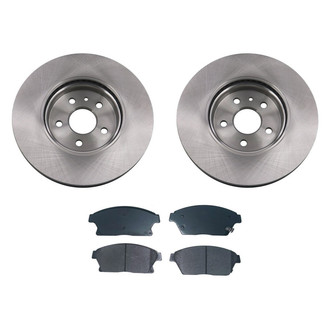 bproauto® - Front Brake Kit with Semi-Metallic Pads