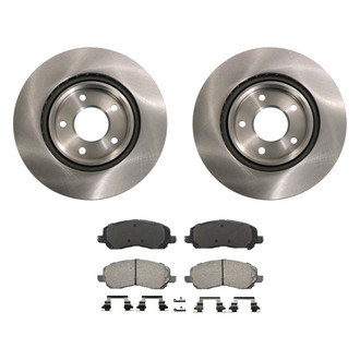 bproauto® - Front Brake Kit with Semi-Metallic Pads