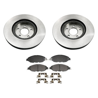 bproauto® - Front Brake Kit with Semi-Metallic Pads