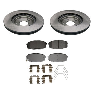 bproauto® - Front Brake Kit with Semi-Metallic Pads
