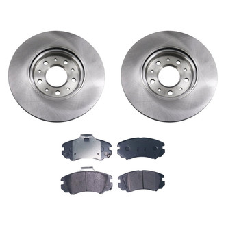 bproauto® - Front Brake Kit with Semi-Metallic Pads