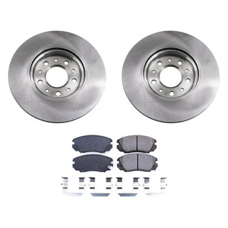 bproauto® - Front Brake Kit with Semi-Metallic Pads