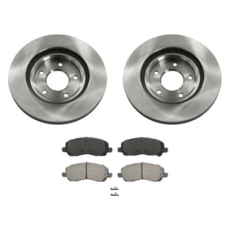 bproauto® - Front Brake Kit with Semi-Metallic Pads