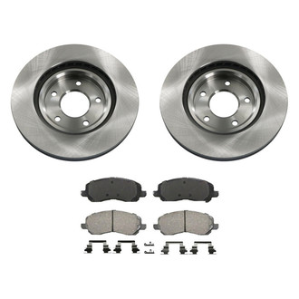 bproauto® - Front Brake Kit with Semi-Metallic Pads