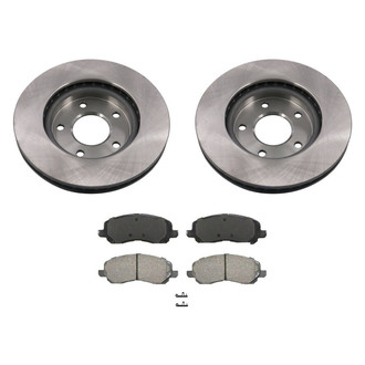 bproauto® - Front Brake Kit with Semi-Metallic Pads