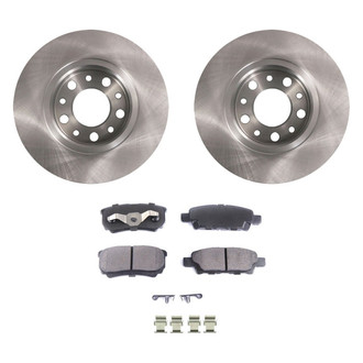 bproauto® - Rear Brake Kit with Semi-Metallic Pads