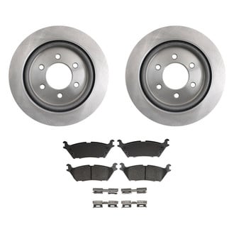 bproauto® - Rear Brake Kit with Semi-Metallic Pads