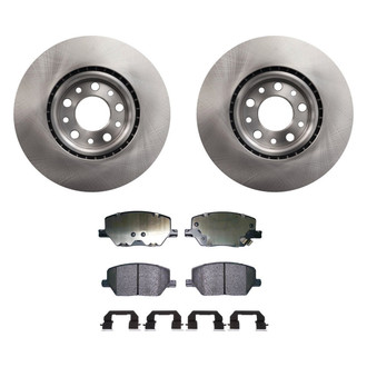 bproauto® - Front Brake Kit with Semi-Metallic Pads