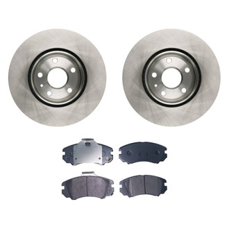 bproauto® - Front Brake Kit with Semi-Metallic Pads