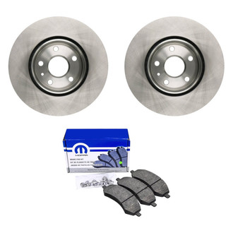 bproauto® - Front Brake Kit with Semi-Metallic Pads
