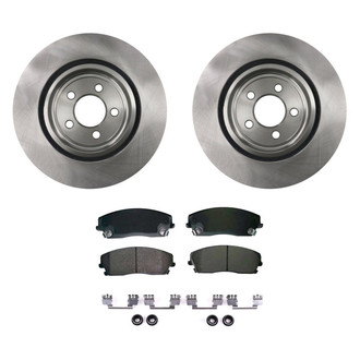 bproauto® - Brake Kit with Semi-Metallic Pads