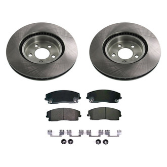 bproauto® - Brake Kit with Semi-Metallic Pads