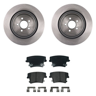 bproauto® - Rear Brake Kit with Semi-Metallic Pads