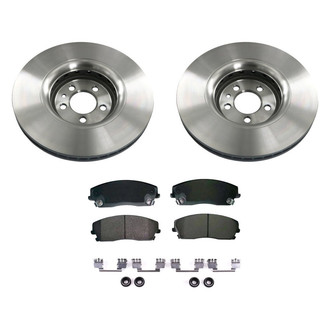 bproauto® - Front Brake Kit with Semi-Metallic Pads