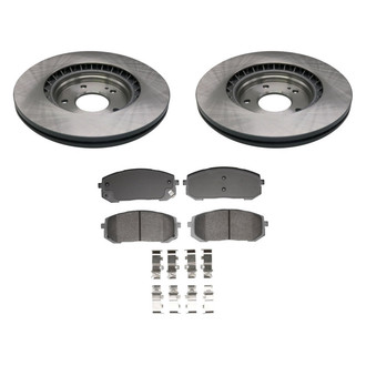 bproauto® - Front Brake Kit with Semi-Metallic Pads