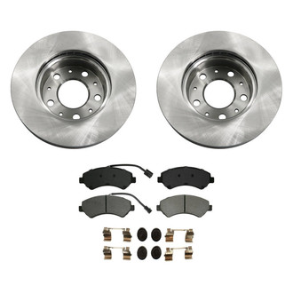 bproauto® - Front Brake Kit with Semi-Metallic Pads