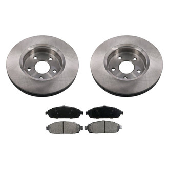 bproauto® - Front Brake Kit with Semi-Metallic Pads