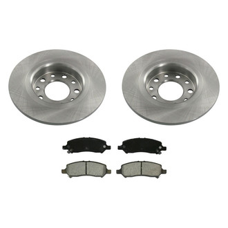 bproauto® - Rear Brake Kit with Semi-Metallic Pads