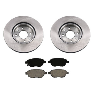 bproauto® - Front Brake Kit with Semi-Metallic Pads