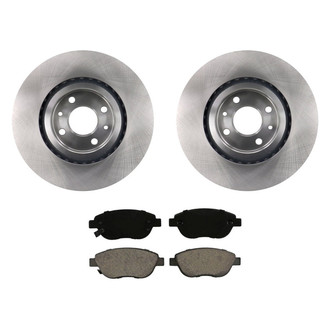 bproauto® - Front Brake Kit with Semi-Metallic Pads