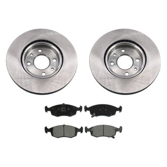bproauto® - Front Brake Kit with Semi-Metallic Pads