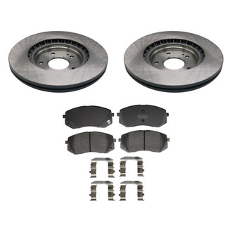 bproauto® - Front Brake Kit with Semi-Metallic Pads