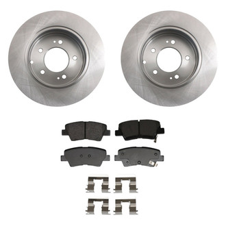 bproauto® - Rear Brake Kit with Semi-Metallic Pads