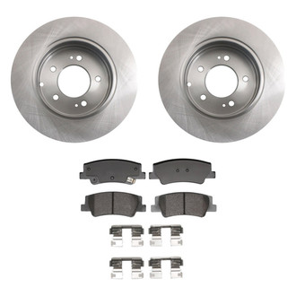 bproauto® - Rear Brake Kit with Semi-Metallic Pads