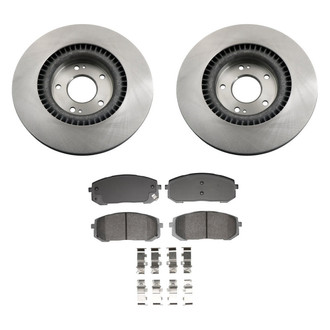 bproauto® - Front Brake Kit with Semi-Metallic Pads