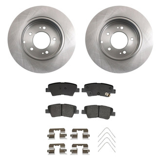 bproauto® - Rear Brake Kit with Semi-Metallic Pads