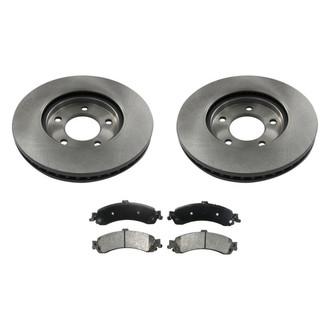 bproauto® - Front Brake Kit with Semi-Metallic Pads