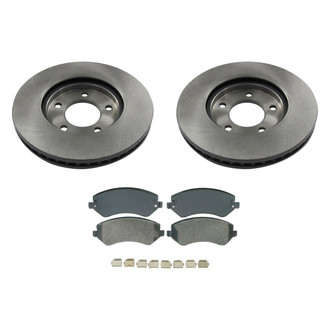 bproauto® - Front Brake Kit with Semi-Metallic Pads