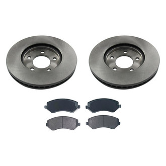 bproauto® - Front Brake Kit with Semi-Metallic Pads