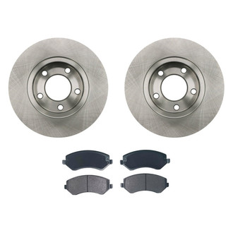 bproauto® - Front Brake Kit with Semi-Metallic Pads