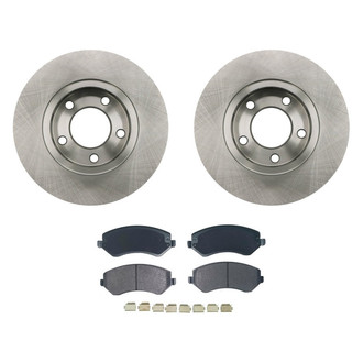 bproauto® - Front Brake Kit with Semi-Metallic Pads