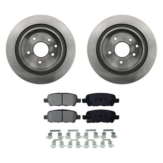 bproauto® - Rear Brake Kit with Semi-Metallic Pads