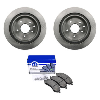 bproauto® - Rear Brake Kit with Semi-Metallic Pads