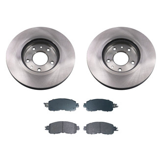 bproauto® - Front Brake Kit with Semi-Metallic Pads