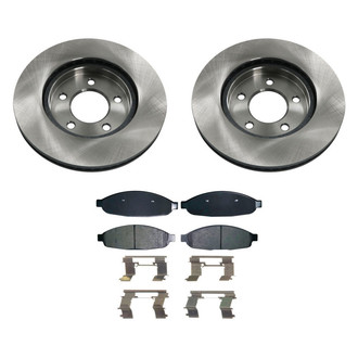 bproauto® - Front Brake Kit with Semi-Metallic Pads