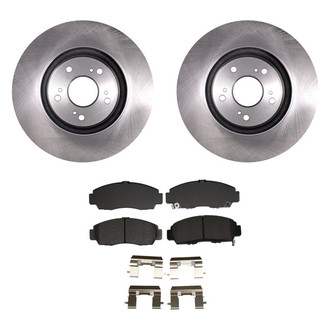 bproauto® - Front Brake Kit with Semi-Metallic Pads