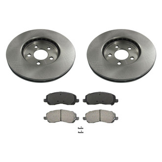 bproauto® - Front Brake Kit with Semi-Metallic Pads