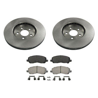 bproauto® - Front Brake Kit with Semi-Metallic Pads
