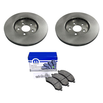 bproauto® - Front Brake Kit with Semi-Metallic Pads