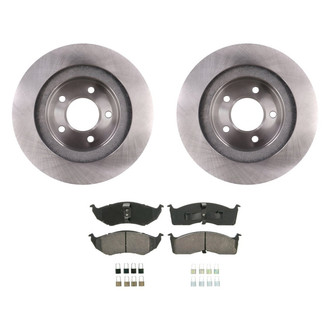 bproauto® - Front Brake Kit with Semi-Metallic Pads