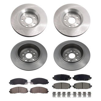 bproauto® - Brake Kit with Semi-Metallic Pads
