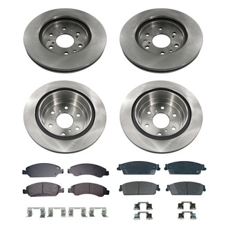 bproauto® - Front and Rear Brake Kit with Semi-Metallic Pads