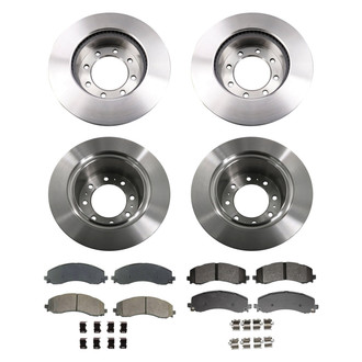 bproauto® - Brake Kit with Semi-Metallic Pads