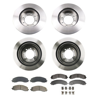 bproauto® - Brake Kit with Semi-Metallic Pads
